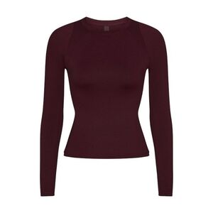 NWT NikeSKIMS Airy Long Sleeve Crew Neck Top - Currant - XS
